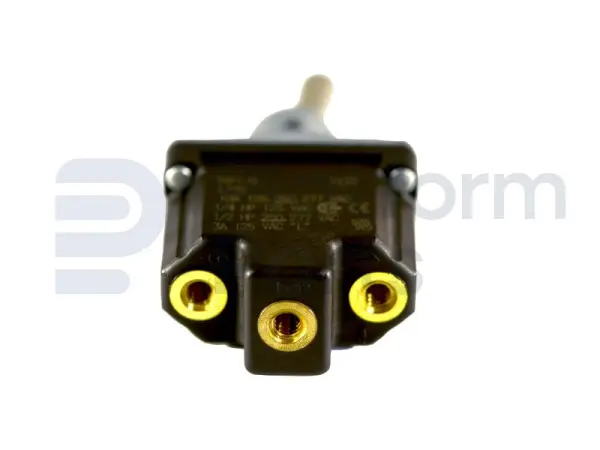 Toggle switch, (ON)-ON, SPDT