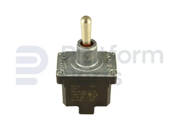 Interrupteur à bascule, 3 positions, 2 positions fixes, DPDT