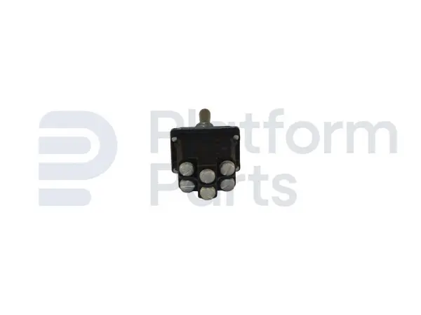 Toggle switch, (ON)-OFF-(ON), DPDT