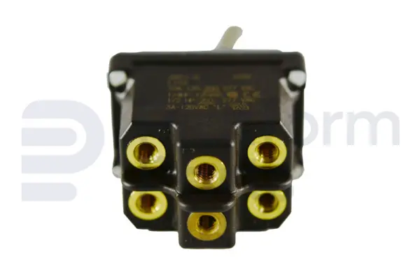 Toggle switch, (ON)-ON, DPDT
