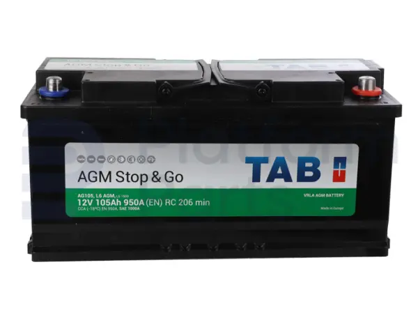 Batería de arranque, 12V, 105AH@20HR, 950A
