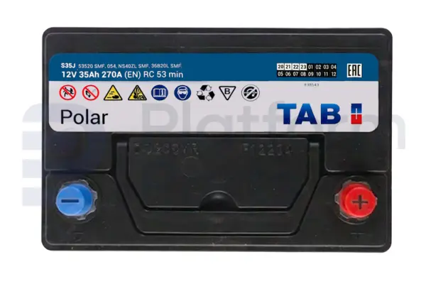 Batterie de démarrage, 12V, 35AH@20HR, 270A