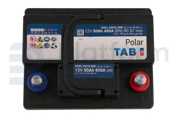 Starter battery, 12V, 50AH@20HR, 450A