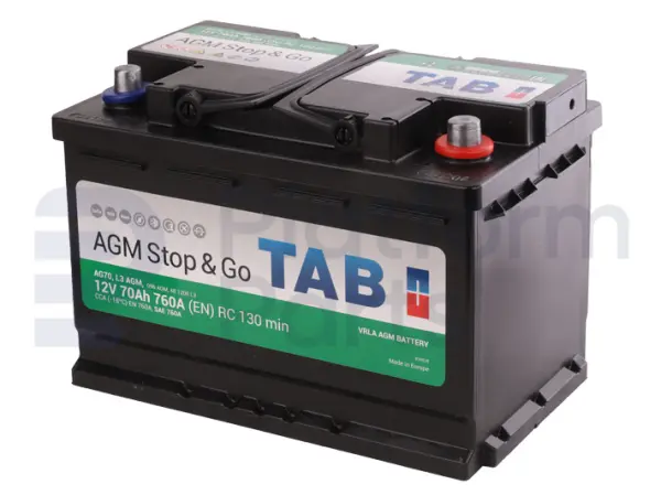 Starter battery, 12V, 70AH@20HR, 760A