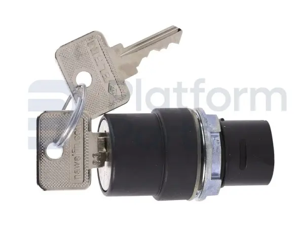 Switch, key, 3P maintained, key removal from center