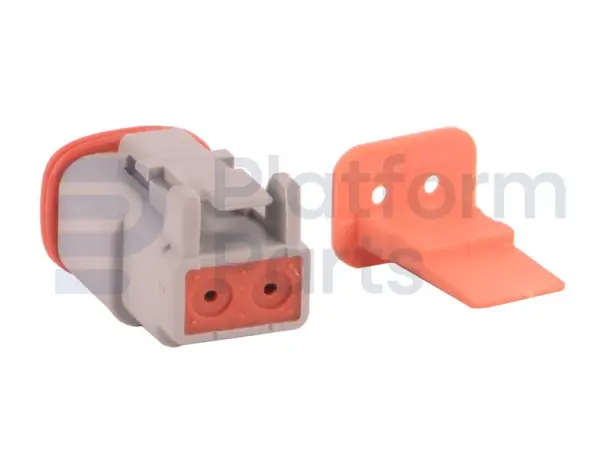 Connector plug, DT-series, 2 pin, male