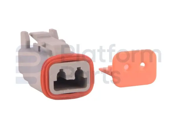 Connector plug, DT-series, 2 pin, male