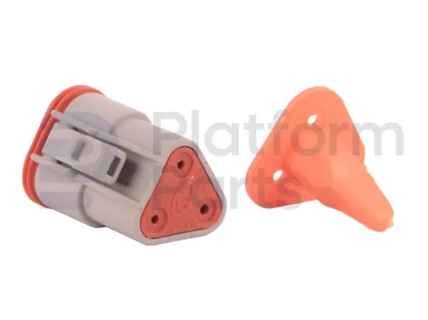 Tápon de conector, DT-series, 3 pin, masculino