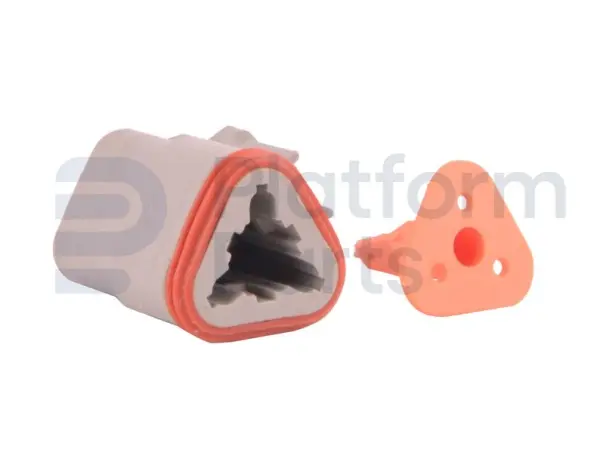 Tápon de conector, DT-series, 3 pin, masculino