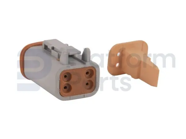 Connector plug, DT-series, 4 pin, male