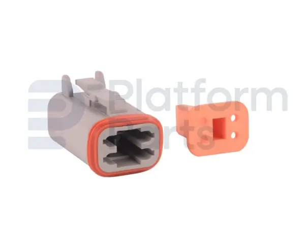 Connector plug, DT-series, 4 pin, male
