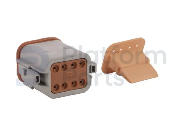 Connector plug, DT-series, 8 pin, male