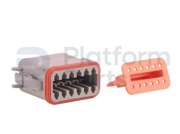 Connector plug, DT-series, 12 pin, male