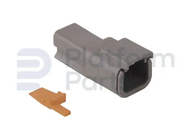 Connector plug, DTM-series, 2 pin, female