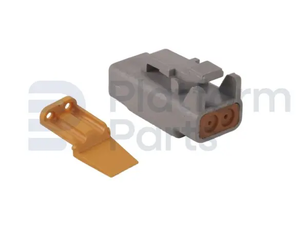 Tápon de conector, DTM-series, 2 pin, masculino