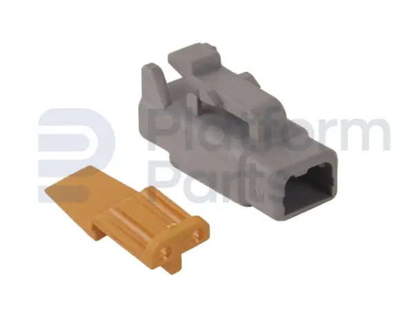 Tápon de conector, DTM-series, 2 pin, masculino