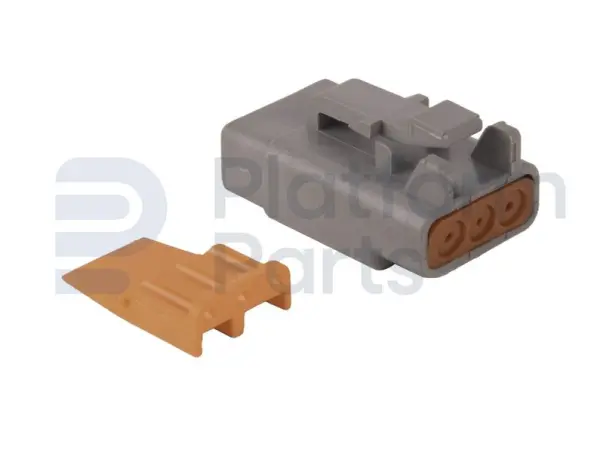 Tápon de conector, DTM-series, 3 pin, masculino