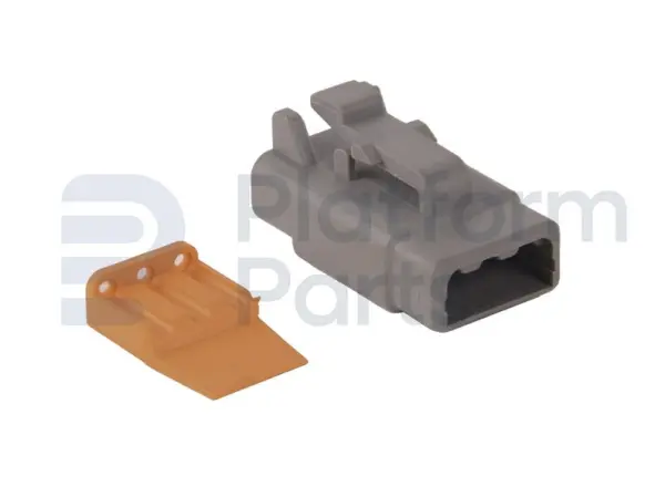 Tápon de conector, DTM-series, 3 pin, masculino