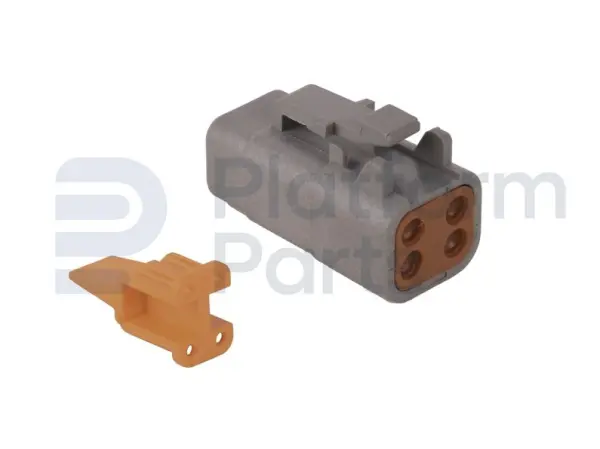 Tápon de conector, DTM-series, 4 pin, masculino
