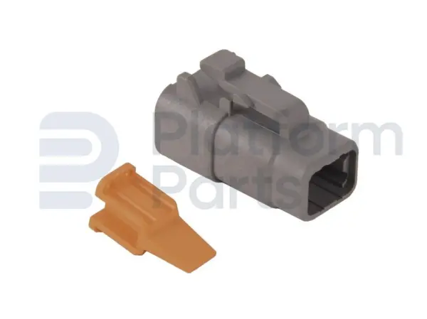 Tápon de conector, DTM-series, 4 pin, masculino