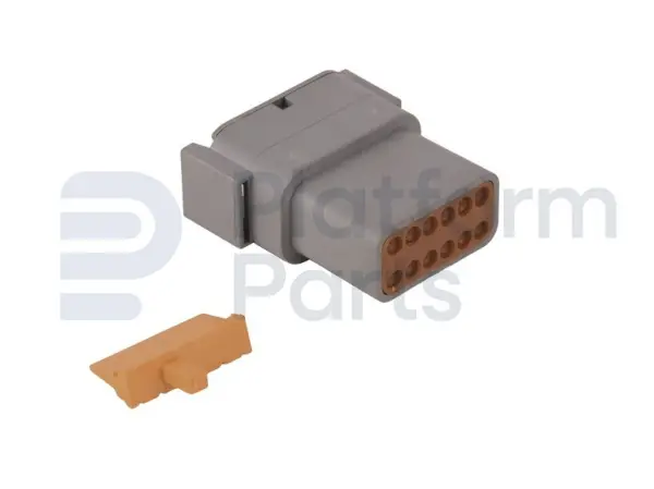 Verbindingsfiche, DTM-series, 12 pin, vrouwelijk