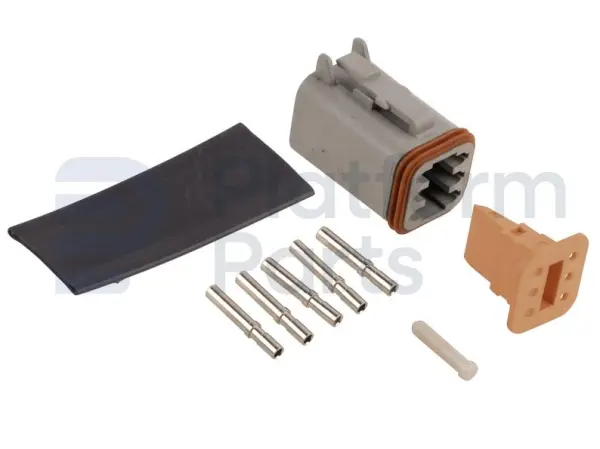 Connector plug, DT-series, 6 pin, male