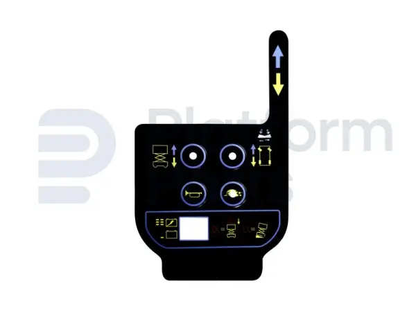 Decal, platform control panel