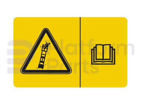 Autocollant, flèche jaune