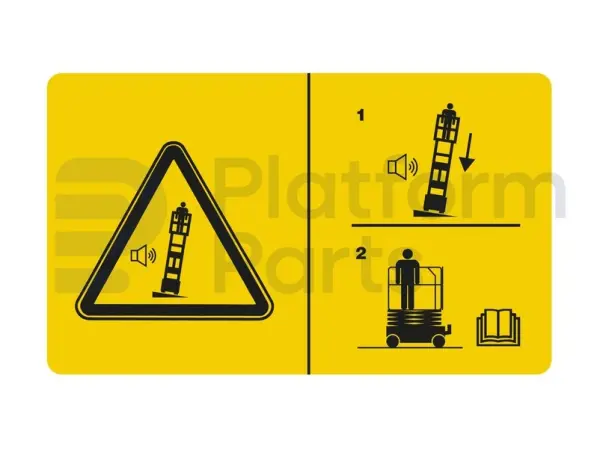 Decal, tilt alarm