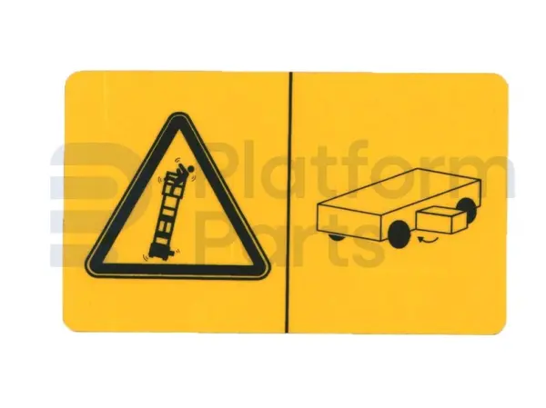 Autocollant, crushing hazard platform