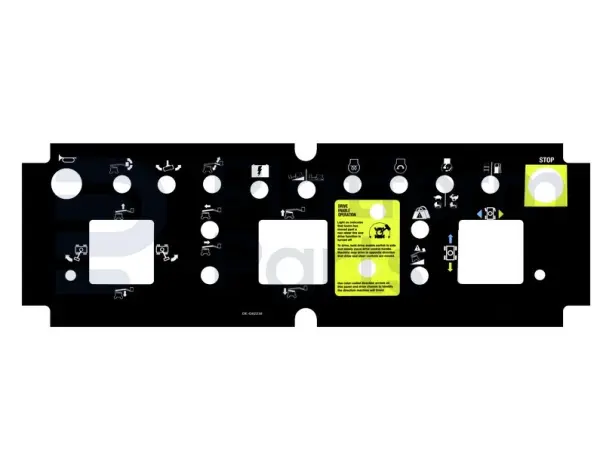 Pegatina, uso, caja de control