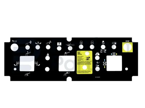 Pegatina, uso, caja de control