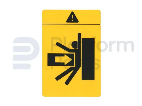 Decal, crushing hazard
