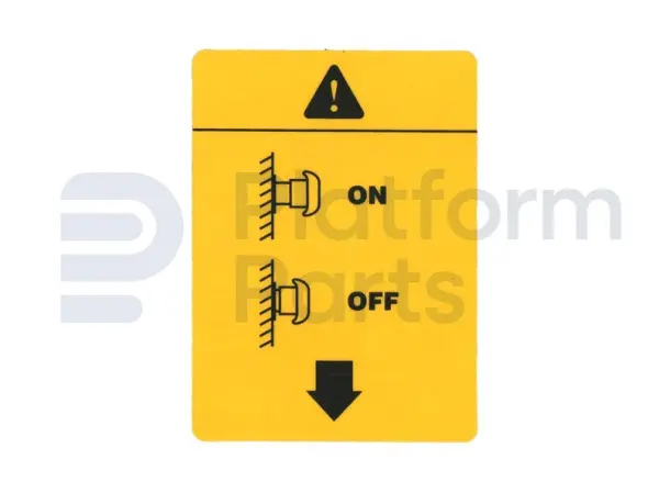 Decal, emergency stop