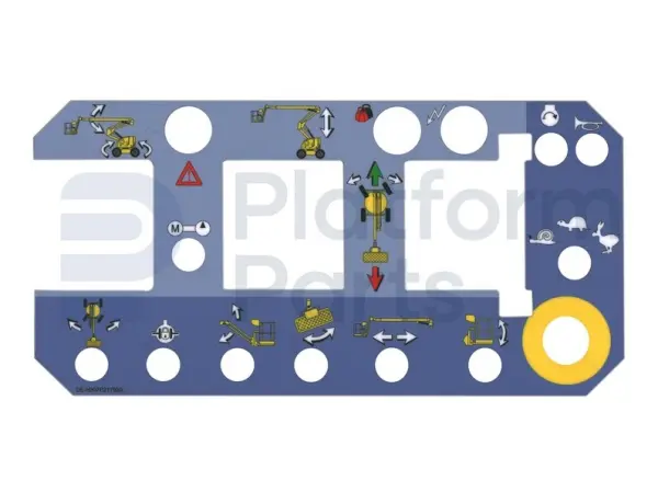 Decal, control, control box