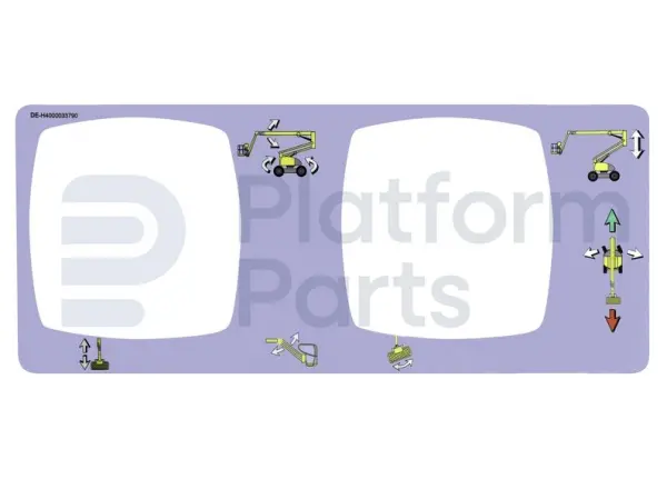 Decal, control, control box