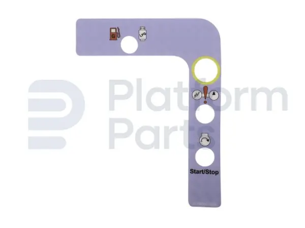 Decal, control, control box