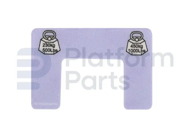 Decal, control, control box