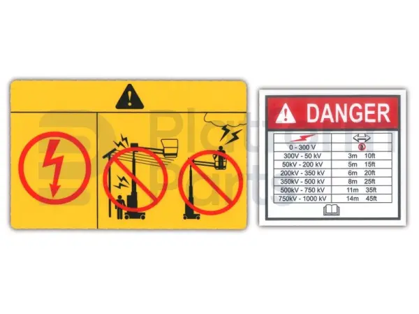 Decal, control, control box