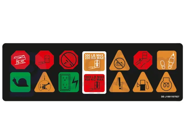 Decal, display, control box