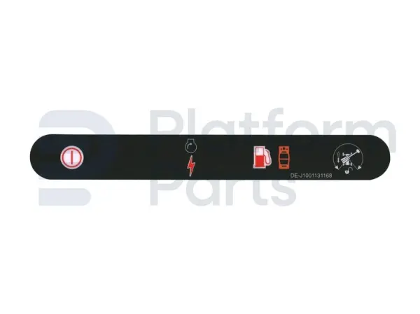 Decal, stop, control box