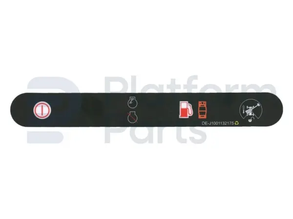 Decal, stop, control box