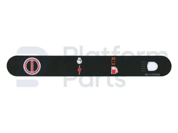 Decal, stop, control box