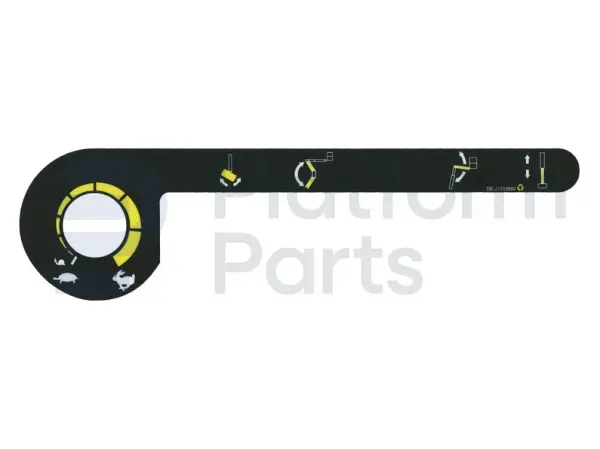 Decal, function-speed, control box