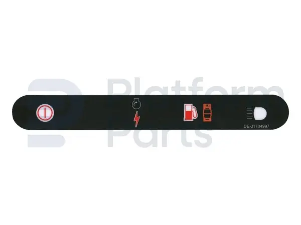 Decal, stop, control box