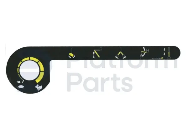 Decal, function-speed, control box