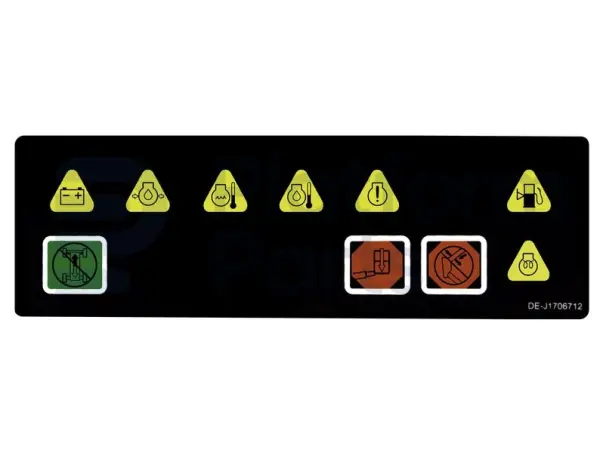 Decal, lower control (display)