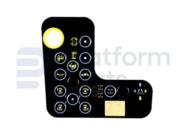 Decal, platform control panel