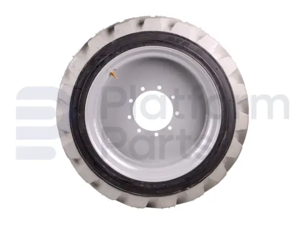 Non-marking tire + rim, foamed, RH
