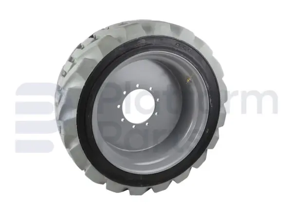 Non-marking tire + rim, foamed, LH